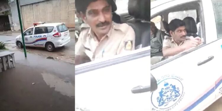 marathahalli-hoysala-police-bribe-collection-video-viral