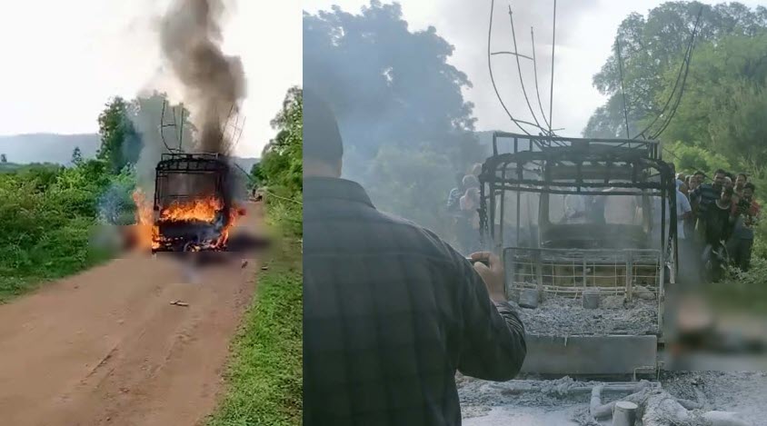 road accident in sri sathya sai district and 8 burnt alive1